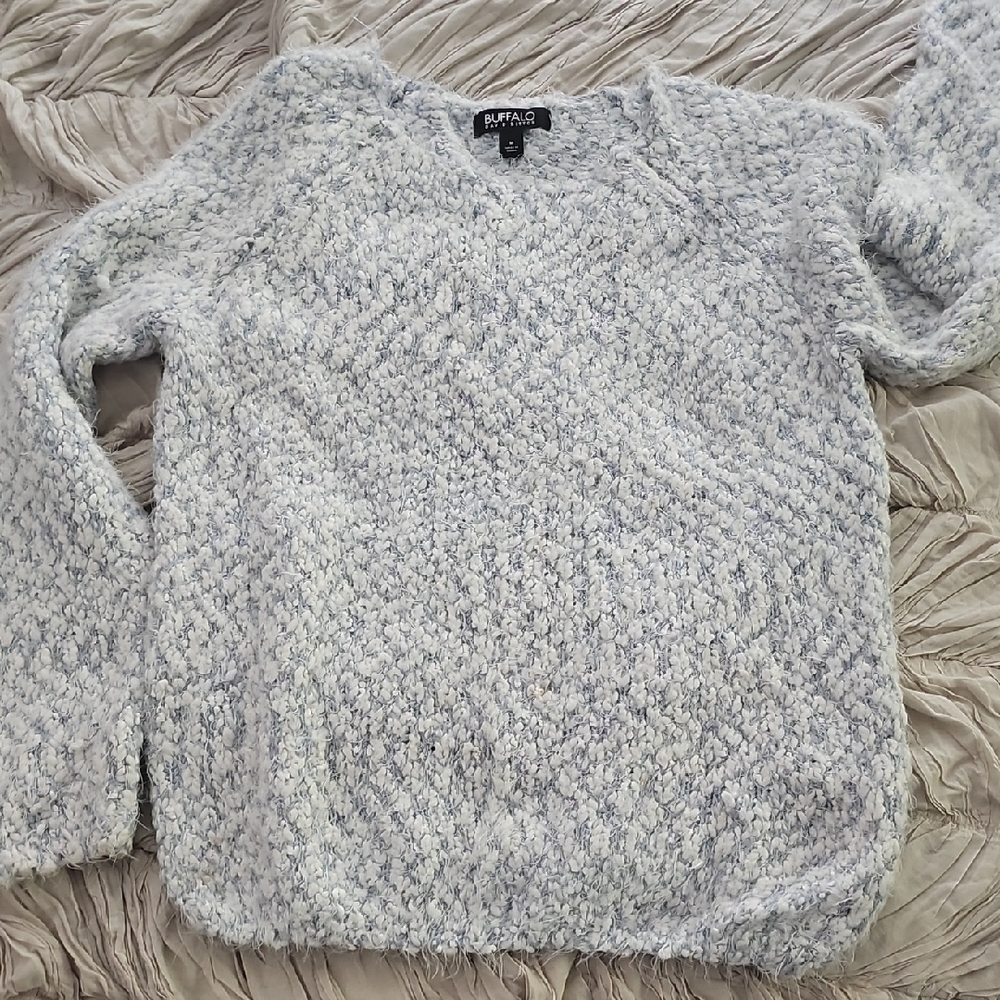 Buffalo David Bitton Women's Textured Gray Sweater